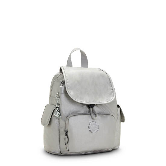 Mochilas Kipling City Pack Mini Classic Metallic Plateados | MX 1481NW